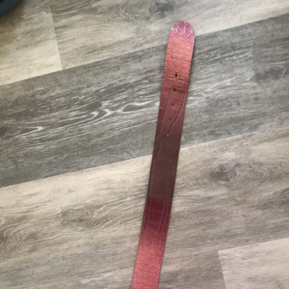 Garuglier’s leather belt XL maroon purple stones silver buckle made in … - Picture 9 of 17